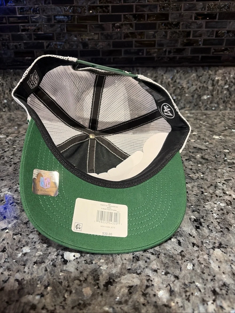 New York Jets Hat '47 Brand Green Chorded Vented Golf Cap NFL NWT Patch kids